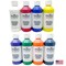milo Kid's Washable Finger Paint Set of 8 Colors | 8 oz Bottles | Safe and Non-Toxic | Made in the USA | Art & Craft Paints for Kids, Toddlers, Pre School Supplies Painting Set for Children | Easy Pour and Squeeze Bottles